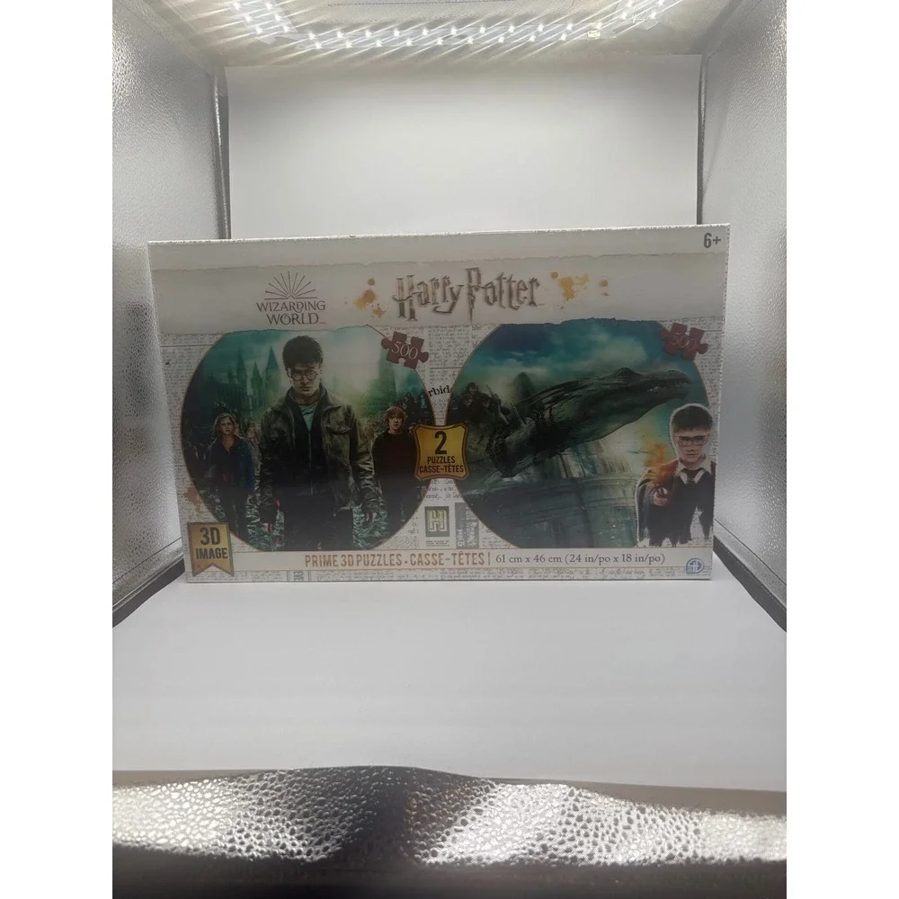 Harry Potter Wizarding World Prime 3D Puzzles 2-Pack 500 Pieces‎ Each New